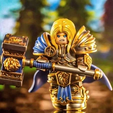 Warcraft 3 Arthas Minifigures (Paladin, Death Knight, Lich King)