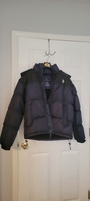 Mens dark blue winter Puffer jacket with fleece lining,  by U.S. Polo Assn,  S
