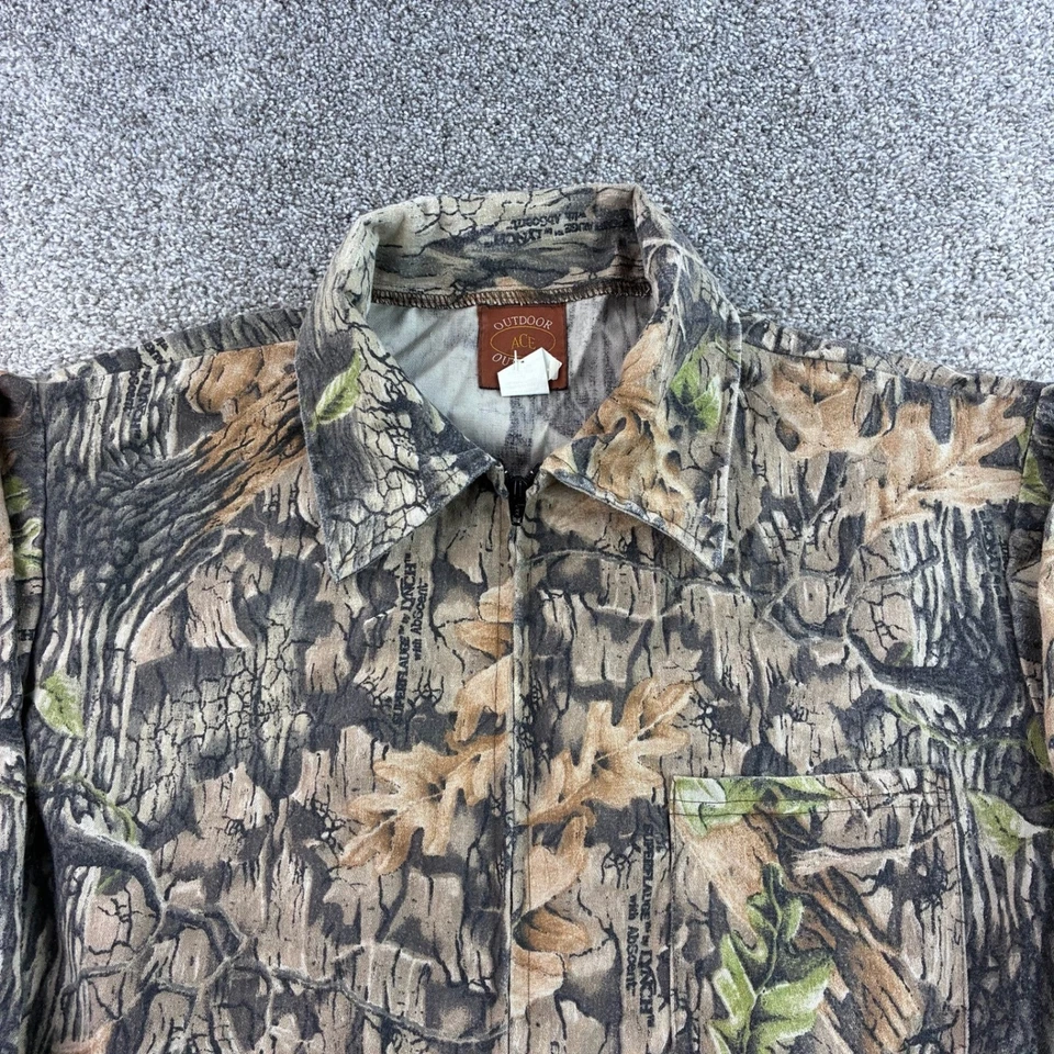 Vintage Ace Outfitters Camo Coveralls Jumpsuit Men's Large Realtree Camouflage - Image 2 of 4