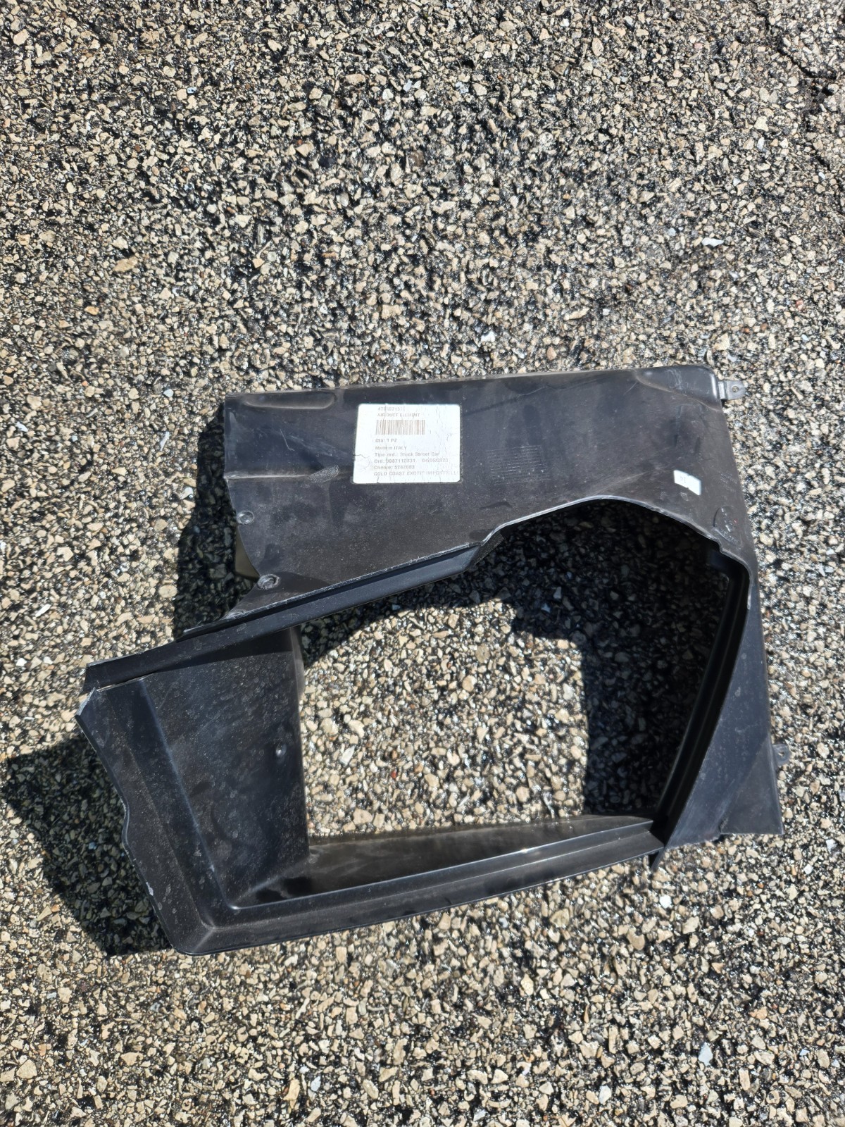 2015 - 2022 Lamborghini Huracan Front Left Air Intake Duct Guide OEM 4T0807157C