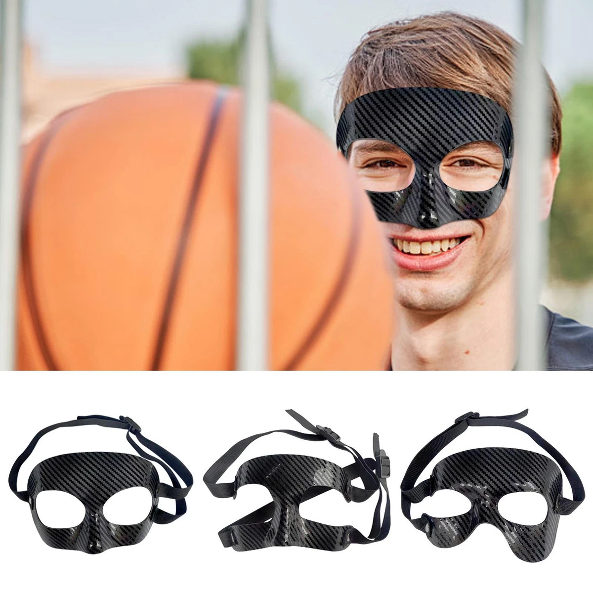 Sports Face Mask Nose Guard Face Guard For Broken Nose For Football Soccer  Baske