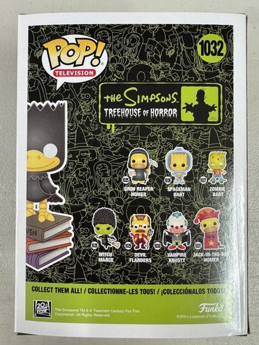 The Raven Bart 1032 ~ The Simpsons ~ Funko Pop Vinyl ~ NEAR MINT+ FREE PROTECTOR - Picture 3 of 6