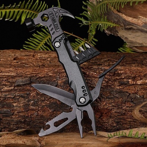 Multifunctional Stainless Steel Claw Hammer Tool With Nylon Sheath Multi - Picture 5 of 5