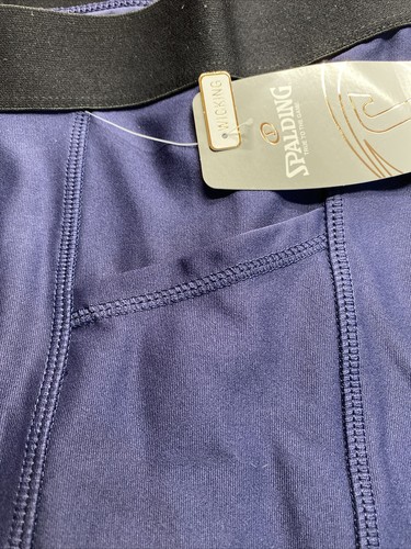 Spalding Womens Fitted Tech Shorts Color- Eclipse - Picture 6 of 6