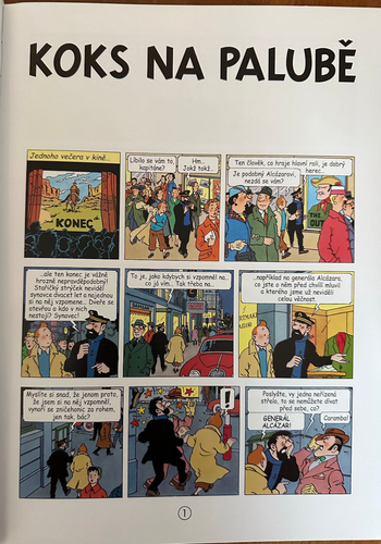 Hergé Tim und Struppi Cola en Stock Tschechische Koks Na Palubé 1. Albatros - Bild 6 von 11