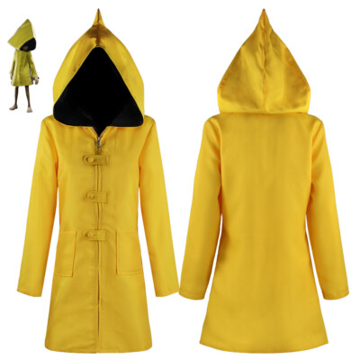 Little Nightmares Six Cosplay Costume Yellow Jacket Coat Halloween  Raincoat UK