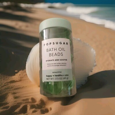 PopSugar Bath Oil Bead In Eucalyptus For Hydrating And Soothe Your Skin All Over