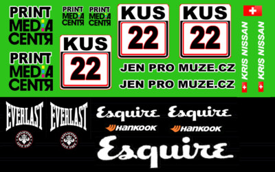 #22 KRIS NISSAN Print Media DTM 1/43rd Scale Slot Car Decals