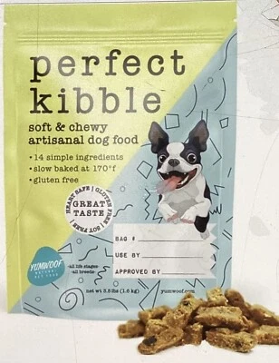 Air Dried Dog Food Chicken Yumwoof Perfect Kibble Premium Soft & Chewy 3.5lb