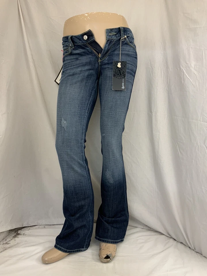 Pantalones de mezclilla antiguos talla 27 azul 100 % algodón hechos en México nuevos con etiquetas YGI N1-346CG Foto 2 de 4