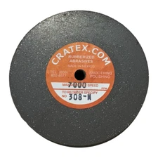 Cratex 3 x 1/2" x 1/4" Rubberized Abrasive Wheel Medium 1pc