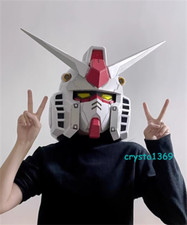 Anime Mobile Suit Gundam RX-78 Wearable Helmet Halloween Cosplay Light up Mask