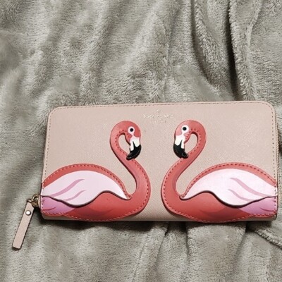 Kate Spade New York By The Pool Flamingo Lacey Wallet