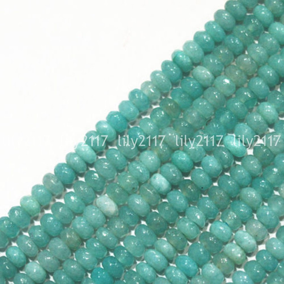 Fine 2x4mm Light Blue Brazilian Aquamarine Gemstone Abacus Loose - Foto 4