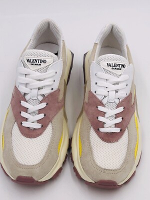 Valentino Garavani Sneaker Bounce Weiß Rosa Gr. 38 *LP: 650 EU* NEU