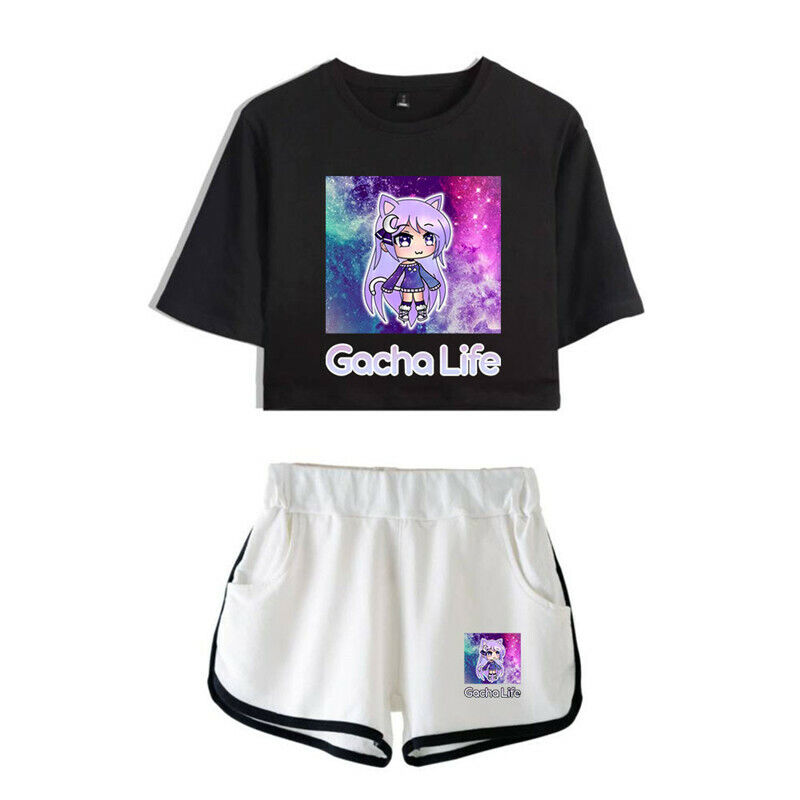 Game Gacha Life T-shirt Men's Women's Summer Casual Short-sleeved