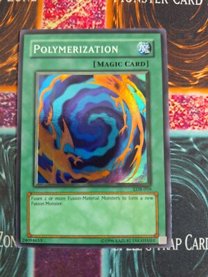 Yu-Gi-Oh! TCG Polymerization LOB-059 Super Rare WAVY OG Unlimited