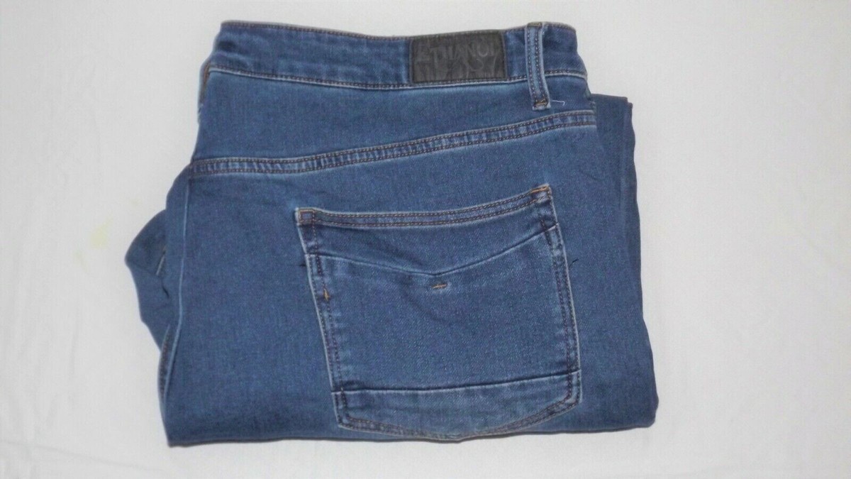 ETHANOL Men's Super Comfy Straight Stretch Jean - Knit Jersey Denim, Five Pocket, Light Blue, Size 34 - View #7