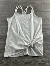 Fabletics Women s White Racer Back Tank Burno...