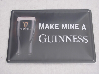 Make Mine A Guinness Blechpostkarte 10,5 x 14,8 cm