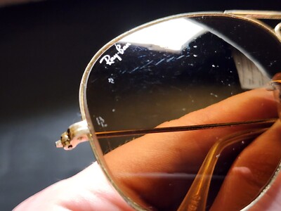 Vintage B&L Ray Ban Bausch & Lomb B15 Brown Gold Plated Aviator