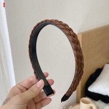 Toothed Non-slip Head Hoop Braided Braid Wig Headband Synthetic Wig Hairbands