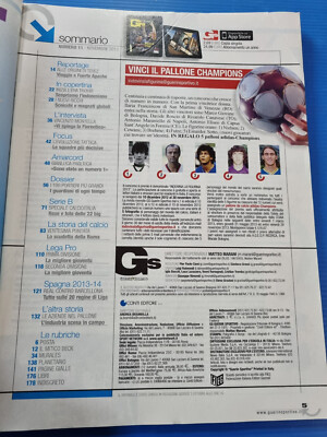 Guerin Sportivo N°12 2014 – Tevez, Bernardeschi, Belotti, Totti – Excellent état