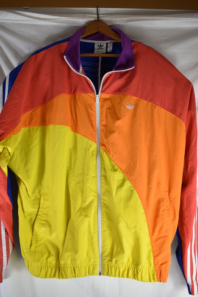 Adidas Original Pride Rainbow Off-Center Jacket Wind Breaker