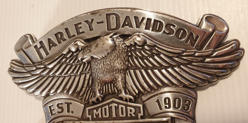 HARLEY-DAVIDSON Motorcycles Est 1903 Eagle & Logo Design Large Metal Belt Buckle - Picture 3 of 9