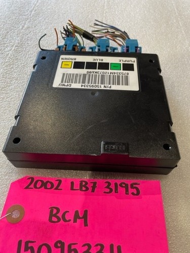 01-05 Chevrolet GMC 2500HD 3500HD 6.6 DURAMAX BODY CONTROL MODULE BCM 15095334 - Picture 2 of 9