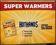 54 HotHands SUPER WARMER- Large Hand Warmer Up to 18 Hours - EXP 7/ 2026