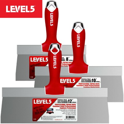 Fassadenspachtel LEVEL5 Profi, für Trockenbau, Edelstahl, in 4 Größen 5-619