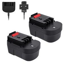 14.4V 5Ah Li-ion Battery/Charger For Black&Decker A14 A144 HPB14 FIRESTORM FSB14