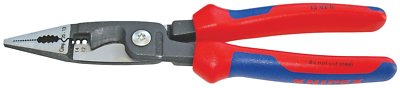 KNIPEX Tools 13 82 8, 6 in 1 Electrical Installation Pliers with Comfort Grip