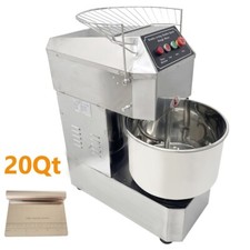 20Qt Double Acting Commercial Dough Mixer 2-Speed Electric Flour Mixer w/ Cutter