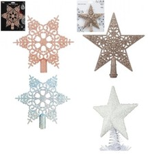 Christmas Tree Decoration Glittered Sparkle  Tree Topper  Xmas Tree Crown Star