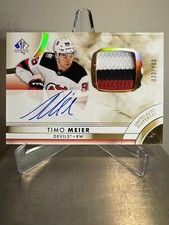 TIMO MEIER 2023-24 UD SP AUTHENTIC LIMITED AUTO MATERIAL 073/100. #56.