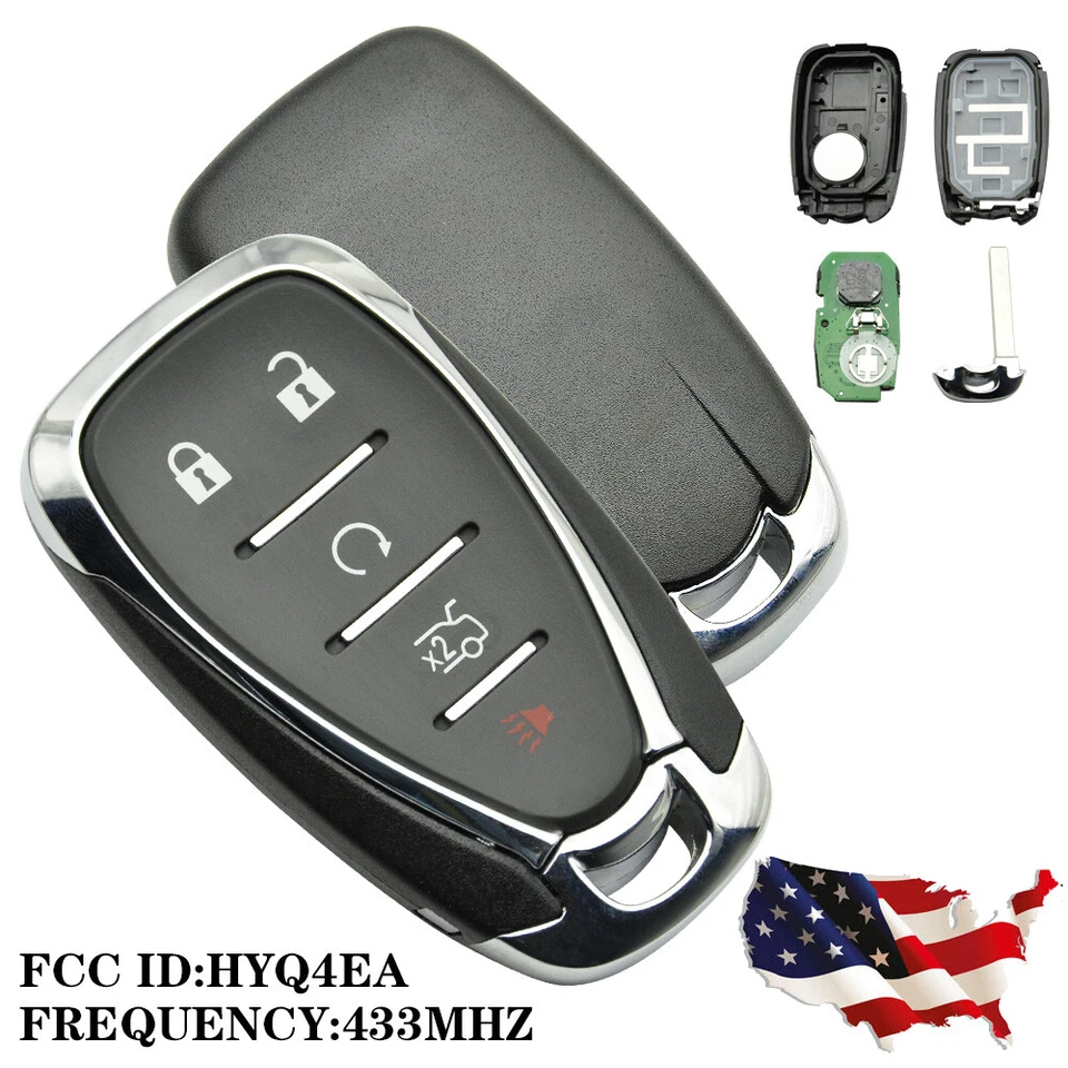 Подходит для 2016 2017 2018 2019 2020 2021 Chevrolet Camaro Cruze Malibu дистанционный брелок - Изображение 2 из 4