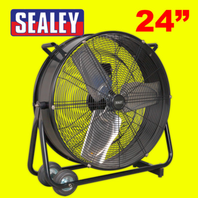 Sealey HVD24 industrieller Hochgeschwindigkeits-Trommelventilator 24 Zoll 230 V LAGERBESTAND LÄUFT KNAPP!