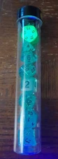 Sirius Dice Frosted Glowworm 8 Dice Die Set