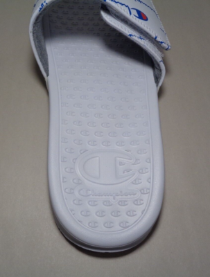 Champion Size 13 M LOGO SLIDE White Sandals New Men\'s Shoes Champion Mens White Logo Slides Sandals Shoes Size 13 NWOT  main image 3