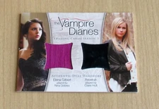 2014 Cryptozoic Vampire Diaries Season 3 wardrobe Nina Dobrev Claire Holt DM-01