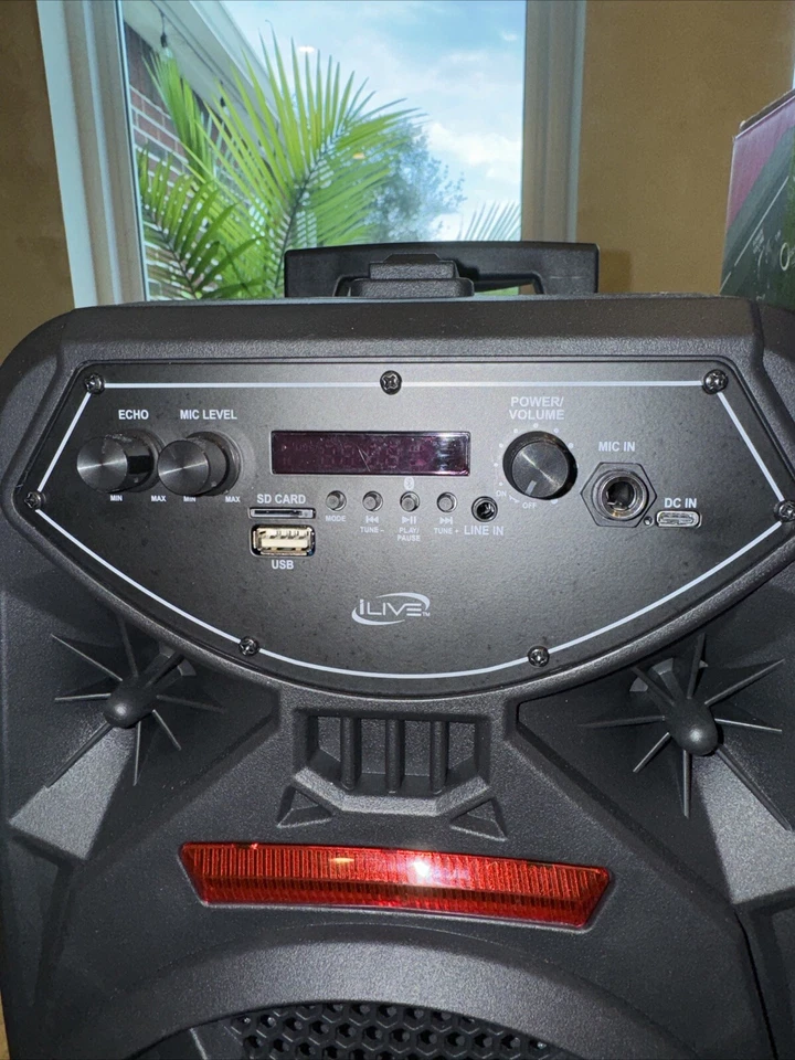 NEW iLive ISB380B Portable Wireless Tailgate Speaker Color Changing Lights NICE! - Image 2 of 4