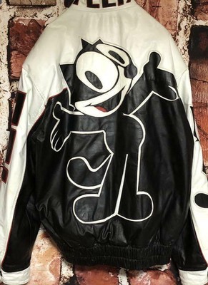 MAZIAR Felix the Cat Leather Jacket 