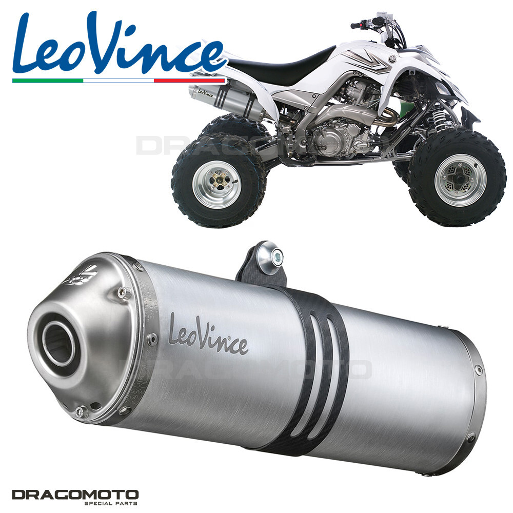 Silencieux Leovince X3 Raptor 700 gain de puissance en aluminium brossé