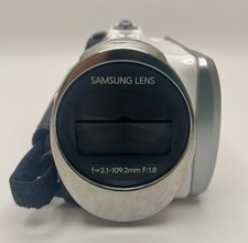 Samsung HMX-F90 HD Camcorder White 52x Optical Zoom Digital Video Untested