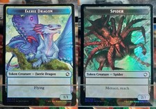 Faerie Dragon / Spider - Token / Foil -Abenteuer in den Forgotten Realms: Extras