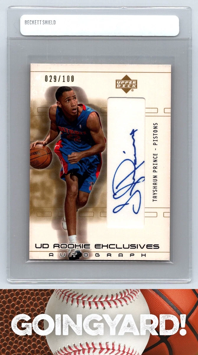 Basketball Trading Cards Tayshaun Prince Sports Autographed for