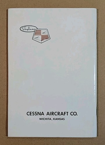 Excellent NOS 1959 Cessna 182 Skylane Owner's Manual P171-13 Printed 4/80 182C - Bild 5 von 5