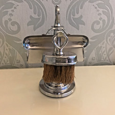 Art Deco Chrome Crumb Tray, Brush & Stand 1920s /30s